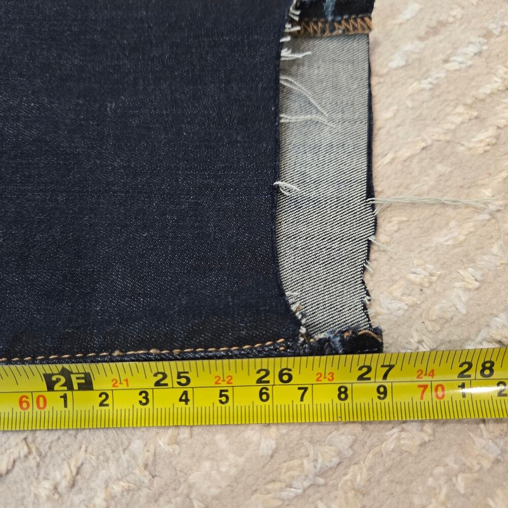 Frame Le Skinny de Jeane Denim Jeans Women's Edgeware‎ Dark Wash Raw Hem 25 - Picture 9 of 9